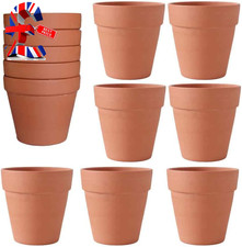 12Cm Clay Pot - 12 Pack Large