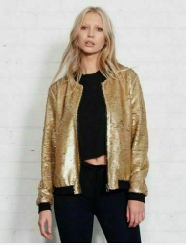 Sequin glitter bomber - sequin, jacket