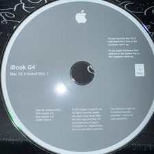 Apple Restore Discs X2 (PowerBook G4, 12 Inch ) MacOS 10.3.4