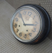 Antique Japanese wall clock - incomplete spares repair 1920's 30's