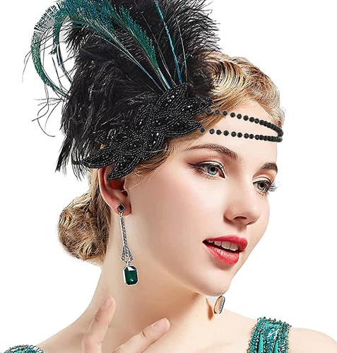 Iyou feather flapper headband - flapper,