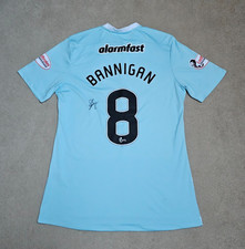 Partick Thistle FC 2015/2016 Match Worn & Signed Bannigan #8 Away Shirt - Large