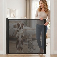 Retractable pet dog gate - pet,