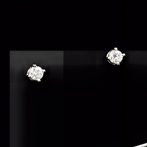 Diamond earring studs 18ct - diamond,