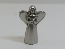 (RefJOH32) Tiny silver metal angel with Faith on reverse, handbag pocket charm