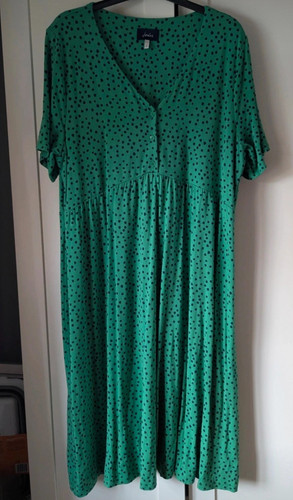Joules green black - polka, dot