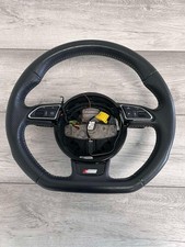 2014 AUDI A3 Mk3 FLAT BOTTOM PADDLE SHIFT MULTIFUNCTIONAL LEATHER STEERING WHEEL