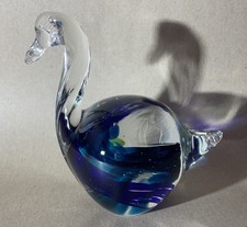 Vintage Dei Maestri Di Murano Art Glass Swan Paperweight.