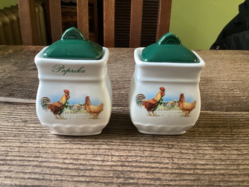 Pair vintage ceramic - pair,