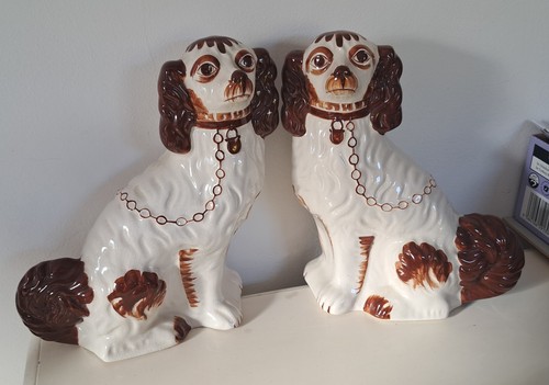 Pair vintage staffordshire - vintage,