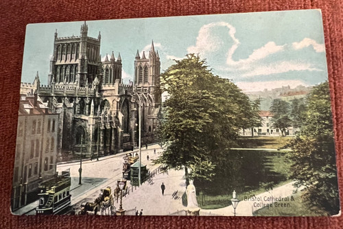 Antique postcard bristol - antique,