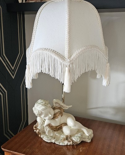 Vintage cherub table lamp - vintage,