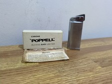 Vintage Chrome Poppell Lighter With Box, Untested. Rare