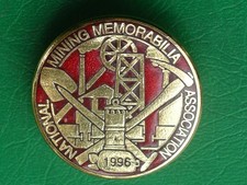 National Mining Memorabilia Assn. badge re: colliery pit check coal miners token