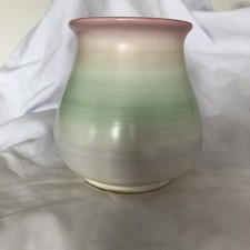 Grays Susie Cooper Style Pastel Coloured Deco Vintage Hand painted Vase, 5”x5”.