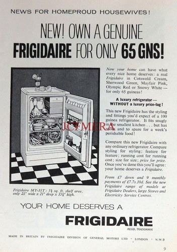 Frigidaire model 31t - 'model, my-31t'