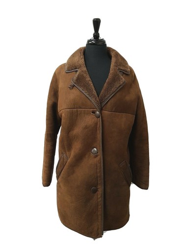 Women vintage sheepskin coat - vintage,