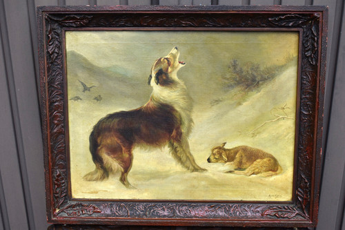 Antique flanders school oil - antique,