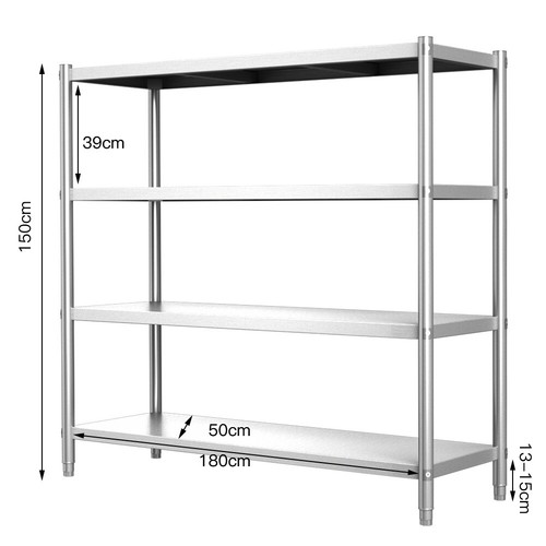 Stainless steel shelving unit - shelving,