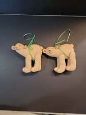 2 Large Vintage Polar Bear