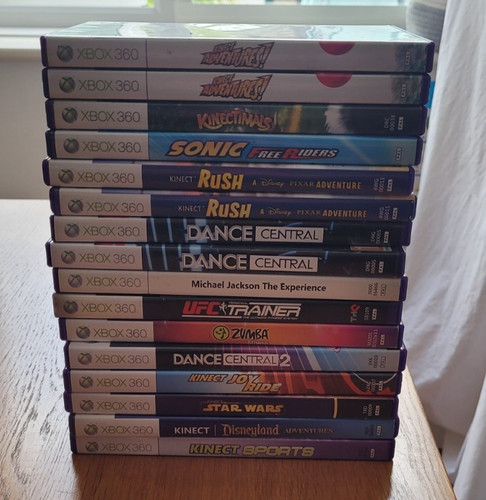 Xbox 360 kinect - games, bundle