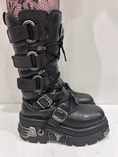 NEW ROCK Reactor Black Leather