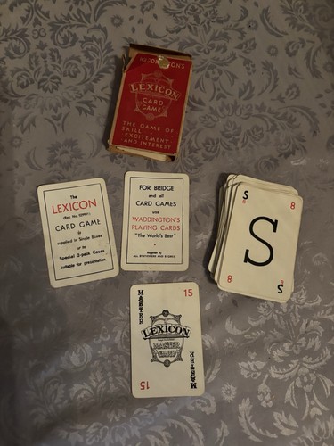Waddington lexicon card - lexicon,