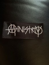 Ministry Embroidered Patch Rock Metal Goth Industrial Battle Vest Jacket 