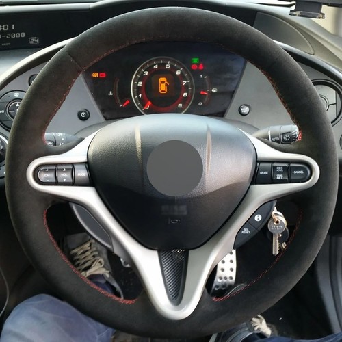 Alcantera steering wheel cover - wheel,
