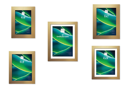 Set gold photo frame - of,