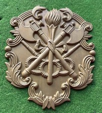 Helmet Plate For A Brass Fire Helmet.