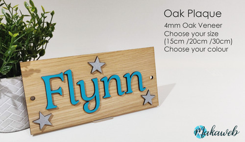 Personalised oak name - personalised,