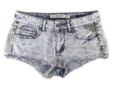 ZARA Women's Denim Vintage Stonewashed Jorts Summer Holiday Jean Shorts 10