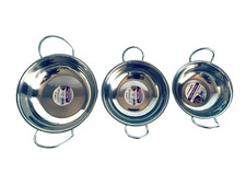 3x Balti Dish, 13cm/15cm/17cm