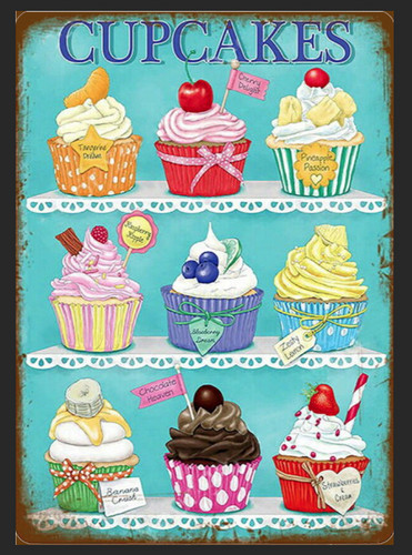 Cupcake retro kitchen - kitchen, metal