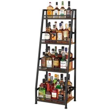 4-Tier Trapezoid Liquor Stand