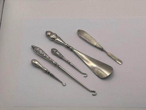 Sterling silver handle button - sterling,
