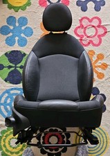 MINI Cooper Coupe Front Drivers Side Seat Right Black Half Leather Gaming 