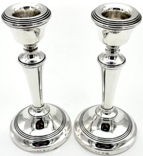 Sterling silver candlesticks - sterling,
