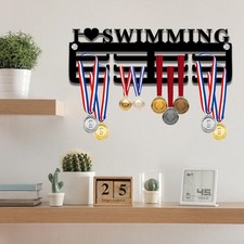 I Love Swimming Medal Hanger