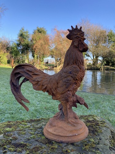 Large metal cast iron rusty - large,