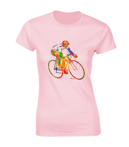 Watercolour cycling ladies - cycling, t