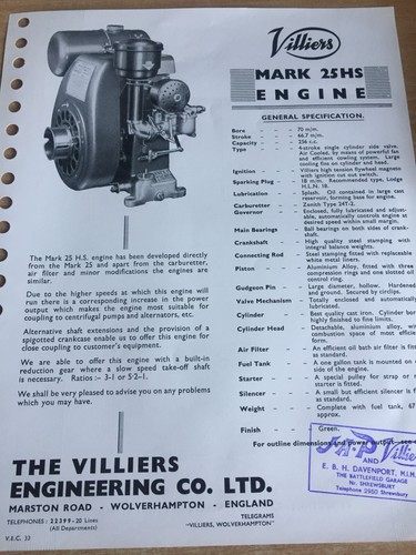 Villers original vintage - original, 1960