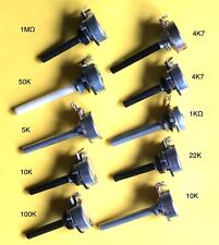 Assorted Linear Potentiometers 4.7K, 22K, 1M - £1.50 each
