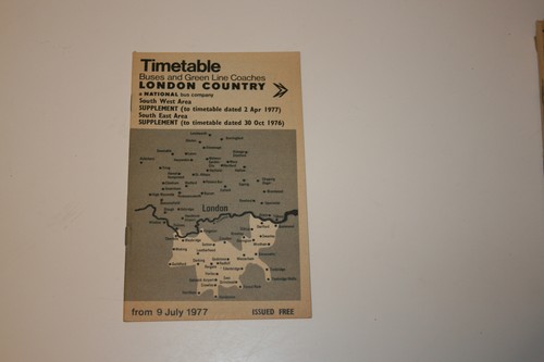 Timetable london country - timetable,