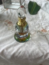 Islamic Beautiful PERFUME BOTTLE CUT GLASS CRYSTAL USED