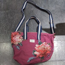 Joules Navy Blue  Floral Large Tote Crossbody Weekend Bag VGC