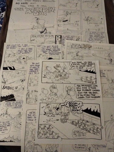 Original artwork pages of - 8,