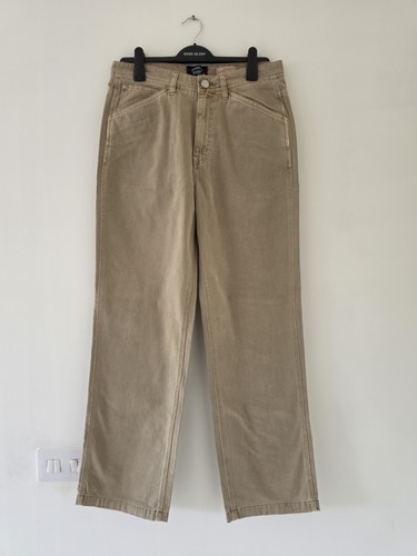 Superdry beige straight leg - beige,