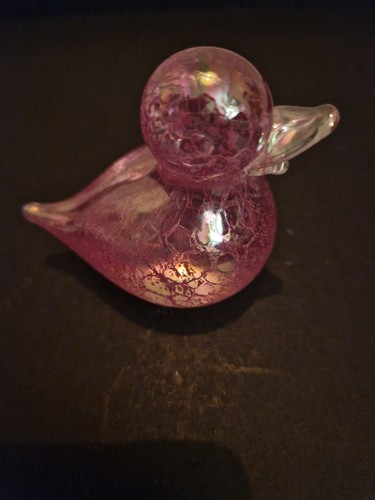 Heron glass pink duck - heron, glass.